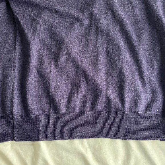 Britches Sweater Men's Purple Pullover Merino Wool - Picture 4 of 5